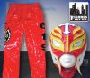 WWE Rey Mysterio Red & Yellow Replica Kid Size Mask & Pants Combo