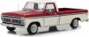 1:18 1973 Ford F-100 Red and White Two-Tone Greenlight
