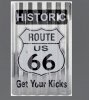 Historic Route 66 Corrugated Large Sign by Signs4Fun