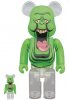 Ghostbusters Slimer Bearbrick 400% & 100% 2 Pack Medicom