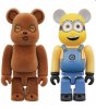 Despicable Me Tim & Bob 100% Bearbrick 2 Pack by Medicom 