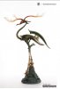 Bronze Crane with Antlers Statue Manas SUM 905593