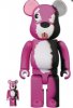 Breaking Bad Pink Bear Bearbrick 400% & 100% 2 Pack Set Medicom