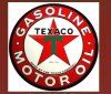 Texaco Logo Lg 24 inch Large Round Sign by Signs4Fun