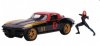 Marvel 1966 Corvette with Black Widow 1/24 Jada Toys