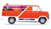1:18 Scale 1976 Chevrolet G-Series Van Good Times Machine Acme