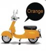 EAA-A03R Motorbike Classic Style Figure ACC Orange Ver Beast Kingdom