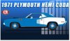 1:18 Scale 1971 Plymouth HEMI Cuda B5 Blue Acme A1806123