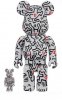 Keith Haring 8 Bearbrick 400% & 100% 2 Pack Medicom