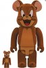 Tom & Jerry Jerry Flocky Bearbrick 400% & 100% 2 Pack Medicom