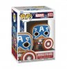 Pop! Marvel Holiday Gingerbread Captain America #933 Figure Funko