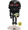 Pop! Star Wars Dark Trooper with Grogu GITD Figure by Funko