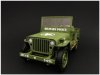 1:18 Scale Army Jeep Vehicle Military Police Green AD–77406