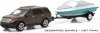 1:64 Hitch & Tow Series 4 2013 Ford Explorer and Boat w Boat Trailer