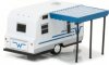 1:64 Hitched Homes Series 2 1964 Winnebago White and Blue Greenlight
