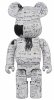 Jean-Michel Basquiat No 3 1000% Bearbrick by Medicom