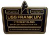 Star Trek Dedication Plaque #5 USS Franklin NX-326 Eaglemoss