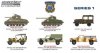 1:64 Battalion 64 Series 1 Set of 6 by Greenlight 
