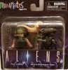 Aliens Minimates Pvt. Drake & Extra Damaged Alien Diamond Select