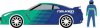 1:64 The Hobby Shop Series 2 2015 Nissan GT-R Falken Tire w Race Car