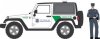 1:64 The Hobby Shop Series 2 2016 Jeep Wrangler U.S. Customs 