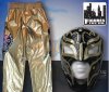 WWE Rey Mysterio Black & Gold Replica Kid Size Mask & Pants Combo