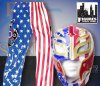 WWE Rey Mysterio American Flag Replica Kid Size Mask & Pants Combo 