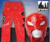 WWE Rey Mysterio Red Replica Kid Size Mask & Pants Combo