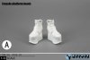 ZY Toys 1:6 Figure Accessories Female Platform Boots White ZY-16-25B