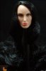  1/6 Scale Action Figure Female Head with Long Curly Black Hairstyle 2