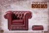 POP toys 1:6 Action Figure Accessory British Single Sofa Red POP-F29A