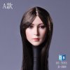 DSTOYS 1/6 Asian Female Head Sculpt with Black Hair DS-D008A