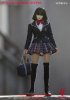 1/6 Figures Accessories Girl’s High School Uniform Set Dark Blue