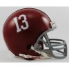 Alabama Crimson Tide #13 NCAA Mini Authentic Helmet by Riddell