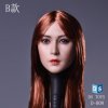 DSTOYS 1/6 Asian Female Head Sculpt with Red Hair DS-D008B
