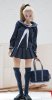 1/6 Figures Accessories Sailor High School Girl Uniform in Blue