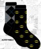 DC Mens Crew 2 Pack Batman Socks DCX0076MC2