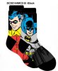 Dc Mens Crew 2 Pack SuperHeroes Batman & Robin Socks DCX0144MC2B Black