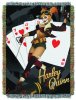 Dc Bombshell Harley Quinn Woven Tapestry Blanket PX JC