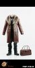 Pop Toys 1/6 The Mafia Style Leather Dress Brown POP-F16B