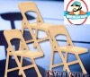 Special Deal 3 Tan Folding Chairs for Figures by Figures Toy Company