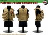 1/6 Scale Mannequin Bust Series 001 Omega EOD Vest Set Coyote Tan