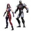 DC Injustice Harley Quinn & Cyborg 3 3/4-Inch Action Figures 2 Pack