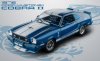 1:18 1976 Ford Mustang II Cobra II Blue with White Stripes Greenlight