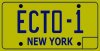 Ghostbusters Ecto1 License Plate Replica by Diamond Select