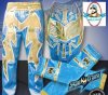 WWE Blue Sin Cara Combo Deal: Replica Mask, Pants & Armbands