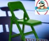 Dark Green Folding Chair for Figures by Figures Toy Company