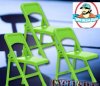 Special Deal 3 Light Green Folding Chairs for Figures Figures Toy Comp