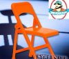 Orange Folding Chair for Figures by Figures Toy Company