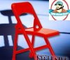 Red Folding Chair for Figures by Figures Toy Company